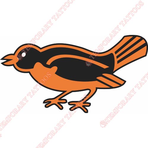 Baltimore Orioles Customize Temporary Tattoos Stickers NO.1427